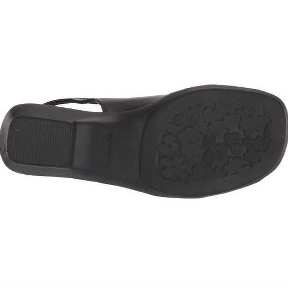 New Easy Street Drew wide Heeled Sandal Black SLINGBACK Open Toe comfortable 8 - Picture 6 of 8